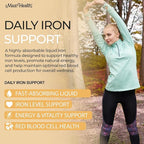 Maxi Health Iron Supplement 15mg Per ML – Increase Energy and Blood Levels Without Nausea or Constipation – Liquid Iron Drops for Men, Women, and Kids – 2 oz. (2 oz, 2 Pack)