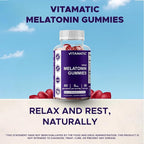 Vitamatic Melatonin Gummies for Kids & Adults - (2.5 mg 5 mg & 10 mg Doses) - 60 Vegan Gummies