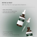 Advanced Clinicals Tea Tree Oil For Skin Facial Serum | Tea Tree Serum For Face With Vitamin E + Botanicals To Help Improve Appearance Of Large Pores & Skintone For Smoother Looking Skin, 1.8 Fl Oz