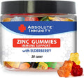 Absolute Immunity-Elderberry Gummies to Maximize Your Potential with ZINC infussed Gummies, Delicious & Potent Combo for Robust Health,The Ultimate Immune Support Gummies for Adults & Kids 30ct.