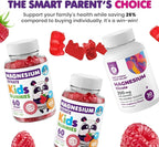 DR. MORITZ Magnesium Bundle - Gummies for Adults (200mg, 30 Count) and Kids Magnesium Gummies (60 Count, 2 Pack) - Sugar-Free