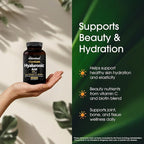 NatureBell Hyaluronic Acid 250mg - 240 Capsules - 250mg Hyaluronic Acid, 5000mcg Biotin & 25 mg Vitamin C - Supports Skin, Hair, Bone, Eye & Joint Health*