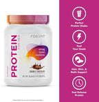 FoxyFit Protein for Her, Double Chocolate Whey Protein Powder with CLA and Biotin for a Healthy Glow (1.85 lbs)