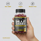 Shilajit Gummies For Men & Women 1000mg (High Potency Gold Grade with 85+ Trace Minerals with Fulvic Acid) - Energy & Immunity Support - Third Party Tested, Non GMO, Vegan & Made in USA (120 Gummies)