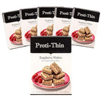 Proti-Thin High Protein Raspberry Wafer Squares, 15g Protein, Low Calorie, Low Carb, Low Sugar, Aspartame Free, Diet Wafer Bars, Healthy Snack, 2 Wafers per Serving, 5 Count Box (6 Boxes - Save 10%)