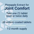 Life Extension Specially-Coated Bromelain, Pineapple Extract, Joint Health, Joint Comfort, Vegetarian, Gluten-Free, Non-GMO, 500 mg, 60 enteric-Coated Tablets
