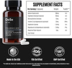 DoSe by VH Hyaluronic Acid Capsules 300mg – Hyaluronic Acid Supplement with Vitamin C – Supports Skin Hydration, Joint Comfort & Eye Moisture – Vegan Supplement (30 Capsules)