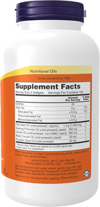 NOW Foods Supplements, Omega 3-6-9 1000 mg with a blend of Flax Seed, Evening Primrose, Canola, Black Currant and Pumpkin Seed Oils, 250 Softgels