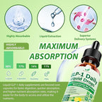 GLP-1 Support Liquid Drops, 10-in-1 Formula with Berberine, Ceylon Cinnamon, Prebiotic Fiber & Green Tea Extract | Support Healthy Metabolism, Digestive & Gut Health for Women & Men | Vegan, Non-GMO