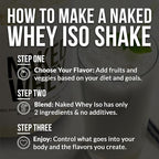 NAKED Whey Isolate Protein - Only 2 Ingredients, 30g Grass-Fed Protein, Zero Carb, Unflavored, Undenatured, Non-GMO, No Soy, Gluten-Free, No Preservatives - 28 Servings