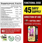 AFC Japan Ultimate Vision PRO – Improved, Up-Sized Formula - Support Vitamins for Eye Health with Lutein, Zeaxanthin, Bilberry, Nutrients for Blurry Dry Eyes, Macular Health & Focus, 45 Softgelsx3