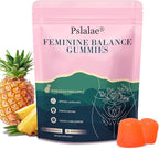 Premium Feminine Balance Gummies for Women – Pineapple Flavor – pH Balance, Immune & Digestive Support – Vegan, Gluten-Free – 60 Gummies (30-Day Supply)