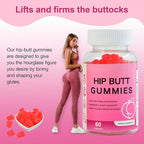Laicuherb BBL Gummies for Women Curves-Berry Flaovr Booty Gummies with Vitamin A, C, B6, 60 Count Bear Shape Herbal Blend