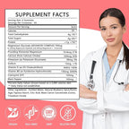 Magnesium Glycinate Gummies 500mg - Sugar Free Chelated Magnesium Potassium Supplement with Vitamin D, B6, CoQ10 for Relaxation, Calm Mood & Sleep Support - 60 Raspberry Magnesium Gummies