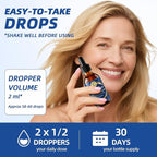 Liquid Biotin & Collagen Drops 20,000mcg--High Potency Hair Growth Vitamin Support - Biotin and Liquid Collagen Supplement for Women & Men - Glowing Skin Support, Healthy Hair & Nail Growth - 2 Fl Oz
