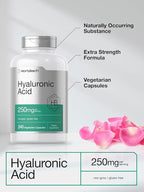 Horbäach Hyaluronic Acid Capsules | 250 mg | 240 Count | Non-GMO and Gluten Free Supplement