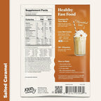 Keto Chow Salted Caramel | Keto Meal Replacement Shake Powder | Nutritionally Complete | Low Carb | Delicious Easy Meal Substitute | Protein Rich You Choose The Fat | Single Meal Sample
