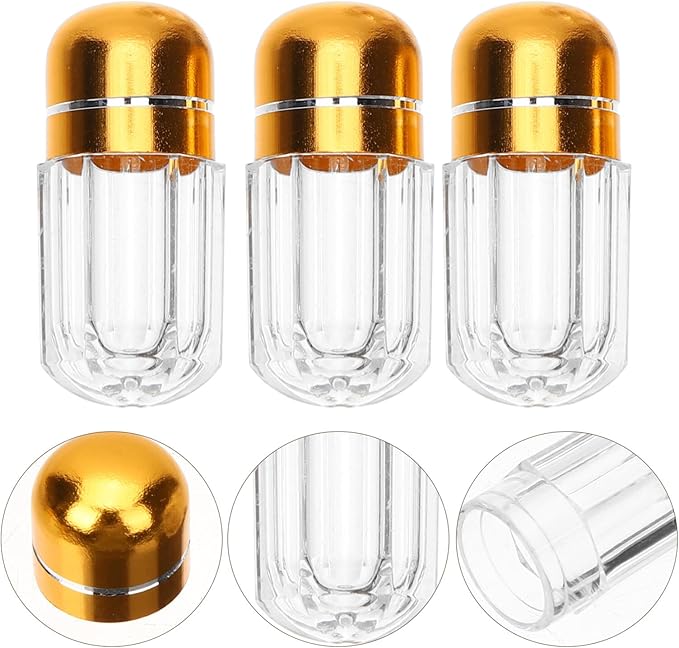 Ipetboom 20pcs Capsule Storage Bottles Leak Pill Containers for Travel Lightweight Medicine Holders Small Portable Plastic Vials for Tablets and Supplements