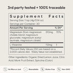 Moon Juice Magnesi-Om Magnesium Powder Supplement - Chelated Magnesium Complex + L-Theanine Blend for Rest, Relaxation & Regularity - Vegan, Non-GMO & No Sugar, Blue Lemon, 4.2 oz, 30 Servings