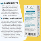 Aloe Cadabra Flavored Personal Lubricant and Vaginal Moisturizer, Organic Edible Aloe Lube for Men, Women and Couples, Non-Staining, pH Balanced, Toy Compatible (Pina Colada, 2.5 Ounces, 2 Pack)