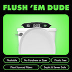 DUDE Wipes Herbal Relief Flushable Wipes - Extra-Large Adult Wet Wipes - 3 Pack (144 Count) - Infused with Soothing Witch Hazel, Geranium Essential Oils, Vitamin E, and Aloe - Septic and Sewer Safe