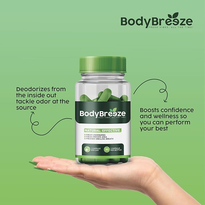 Internal Deodorant Supplement | Natural Chlorophyll 60 Capsules for Body Odor Control, Gut Health, and Fresh Breath | Vegan, Detox Support & Skin Health | Odor Eliminator for Men & Women