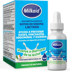 Milkaid Lactase Enzyme Drops for Lactose Intolerance | Prevents Gas, Bloating & Diarrhea | Fast Acting Dairy Digestive Supplement | Gluten Free & Vegetarian | No Artificial Flavor | 0.5 Fl Oz (3)