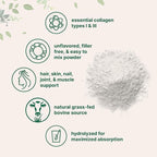 Micro Ingredients Hydrolyzed Collagen Peptides Powder, 1lb | Type I & III Grass-Fed Collagen for Women & Men | Unflavored Protein for Hair, Skin, Nails, Joints* | Easy Dissolve, Paleo, Non-GMO