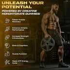 Creatine Monohydrate Gummies for Men & Women, 9000MG Creatine Gummies Sugar Free with L-Taurine, BCAA 2:1, B12 B6 for Boost Strength, Focus & Endurance, Vegan, Non-GMO, Pineapple 120pcs