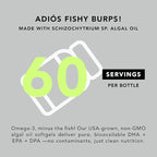 AMANDEAN Vegan Omega 3 Supplement. Premium Fish Oil Alternative. Algae DHA & EPA. Carrageenan Free Softgels. Algal Essential Fatty Acids. Plant Based Heart, Brain, Eye, Skin, Immune Support. (120ct)