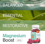 Chapter One Magnesium Gummies, Great Tasting Magnesium for Kids, Calm Kids Magnesium, Magnesium Gummies for Women and Men, Certified Kosher, (60 Flavored Gummies)