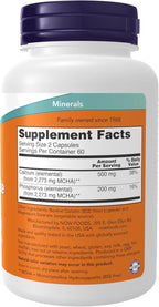 NOW Foods Supplements, Calcium Hydroxyapatite Caps, Supports Bone Health*, 120 Capsules