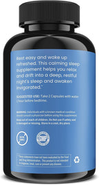 WellPath Rest Valerian Root Sleep Aid for Adults with Melatonin & L-Theanine | Natural & Herbal Sleeping Pills with Extra Strength | | 5-HTP, Lemon Balm, Chamomile, 60 Ct