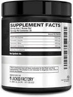 Jacked Factory Creatine + BCAAs - Creatine Monohydrate + BCAA Powder for Increased Post-Workout Recovery, Performance, Lean Muscle Growth, & Reduced Fatigue - 30 Servings, Unflavored
