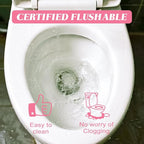 Feminine Wipes Individually Wrapped, Flushable Wipes Travel,Feminine Care Vaginal Wipes for Adult,Women, Girl and Homeless (Pack of 400,Unscented)