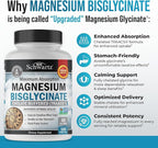 Magnesium Bisglycinate Chelated Supplement - High Absorption Magnesium Glycinate Supplement for Women and Men - Sleep, Muscle, Bone & Joint Support - Non-GMO, Non-Laxative Chelate - 180 Capsules