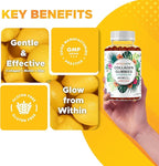 Vitamatic Hydrolyzed Collagen Gummies with Vitamin C, Zinc and Biotin, 200 mg - Healthy Skin Support - 60 Gummies