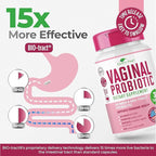 Earth's Pearl Vaginal Probiotics for Women - 15 x More Effective with BIO-Tract®, 3 Billion CFU, Probiotic & Prebiotic Blend, Promotes Healthy Vaginal Odor & pH Balance for Women - Only 1 Tablet/Day