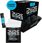 DUDE Wipes Double Deuce Unscented Travel Wipes - 2 Wipes per Pack (40 packs, 80 Count) - On-The-Go Adult Flushable Wipes for Sensitive Skin - Infused with Vitamin E and Aloe - Septic and Sewer Safe
