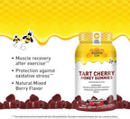 Country Life® Tart Cherry Honey Gummies - Non-GMO - Certified Gluten Free - Certified Vegetarian by AVA –to Support Muscle Recovery After Exercise***