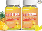 Cortisol Gummies for Women, Cortisol Supplements with Ashwagandha, Magnesium, L-theanine, for Relaxation and Mood Support - 120 Gummies