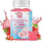 Lithium Orotate 5mg Gummies | Plant-Powered Bioavailable Chewable Lithium Supplement | Support for Daily Tension Balance & Healthy Aging | Non-GMO, Vegan, Gluten-Free | 60 Counts