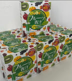 YUWA Fruit Aojiru Japanese Green Juice Powder, Dietary Supplement with Barley Leaf, Enzymes, Lactic Acid Bacteria, 20 Sticks, 3g Each, Made in Japan