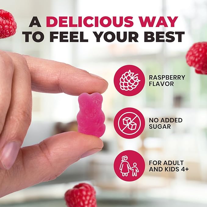 Award Winning Magnesium Glycinate Gummies for Adults & Kids - with L-Theanine & Lemon Balm - Magnesium Gummies for Women & Men for Relaxation Support - No Sugar Added, Non-GMO (120 Count)