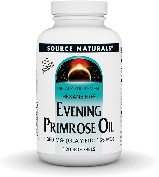 Source Naturals Evening Primrose Oil, Hexane Free, Cold-Pressed* - 1350mg, 120 Softgels
