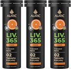 Auric Herbal Liver Support Supplement | Milk Thistle (Silymarin), Turmeric, Garlic, Ginger for Liver Health | Advanced Detox & Cleansing Formula for active Liver | 60 Tablets | Plant Based Gluten-Free