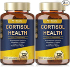 Totaria Cortisol Supplement with Ashwagandha,Magnesium,Rhodiola Rosea,L Theanine,Hormone Balance for Women Mood, Focus, Sleep Support 120 Vegan Capsules (Pack of 2)