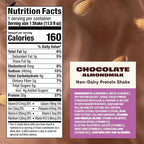 Premier Protein Non-Dairy Plant Based Almondmilk Shake, 20g Protein, 5g Sugar, 11.5 Fl oz, Chocolate (Pack of 24)