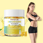 GREENPEOPLE Magnesium Glycinate Gummies 400mg - Sugar Free Magnesium Supplement with Magnesio Citrate, Vitamin D, and B6 for Calm Support & Sleep for Adults - High Absorption - Lemon Gummies