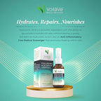 VoilaVe Hyaluronic Acid Serum for Face - 100% Pure, Hydrating & Anti-Aging Formula with Collagen Peptides - Plumps, Moisturizes, Reduces Wrinkles & Dark Spots - Non-Greasy, Paraben-Free, 1 fl. oz